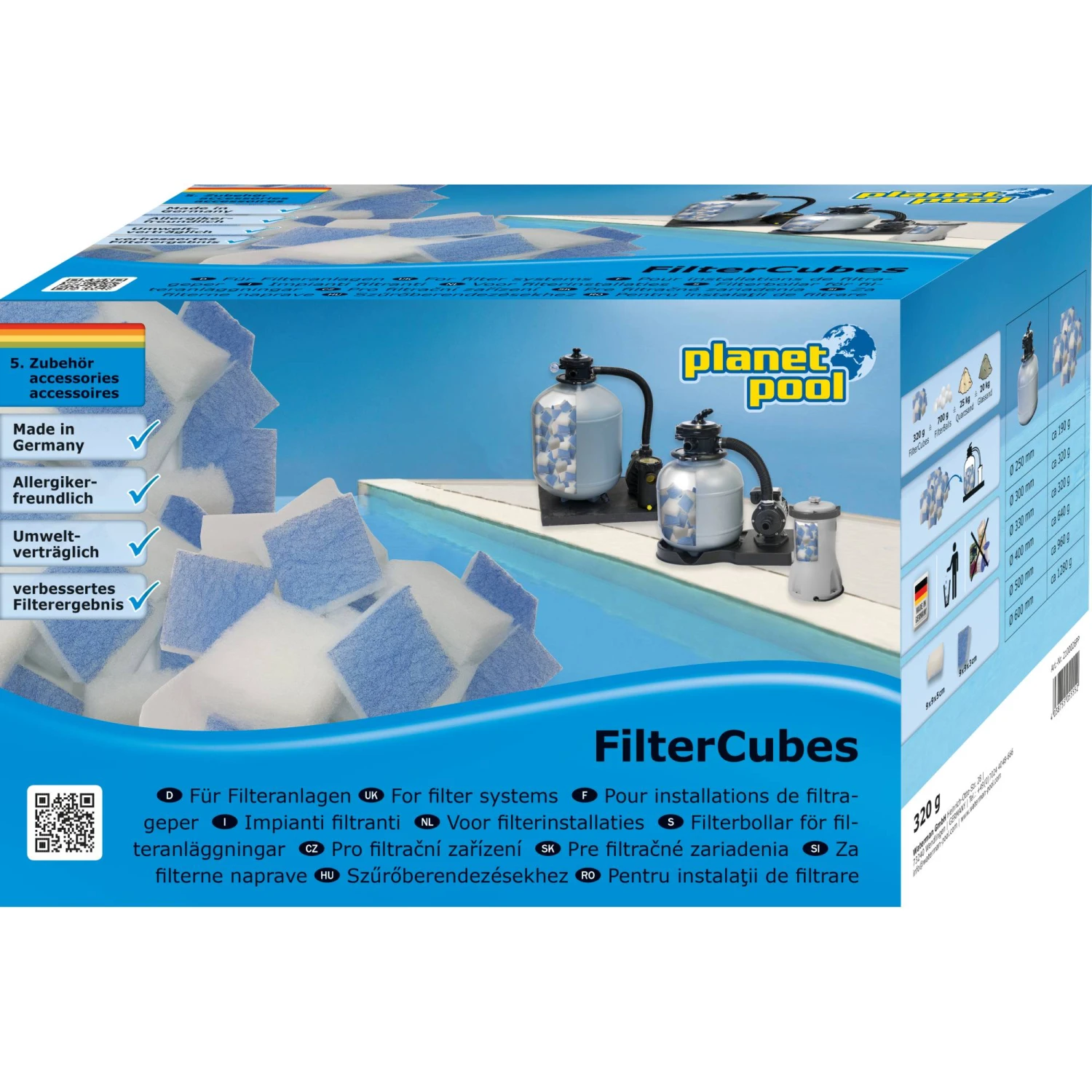 Filtercubes 320g, Planet Pool 3 Filtercubes 320g, Planet Pool