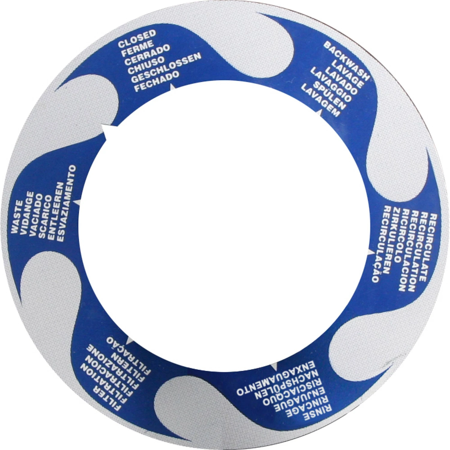 Waterman 6-Wege-Ventil Top-Mount 38 Mm Schlauchanschluß 4 Waterman 6-Wege-Ventil Top-Mount 38 Mm Schlauchanschluß – Bild 2