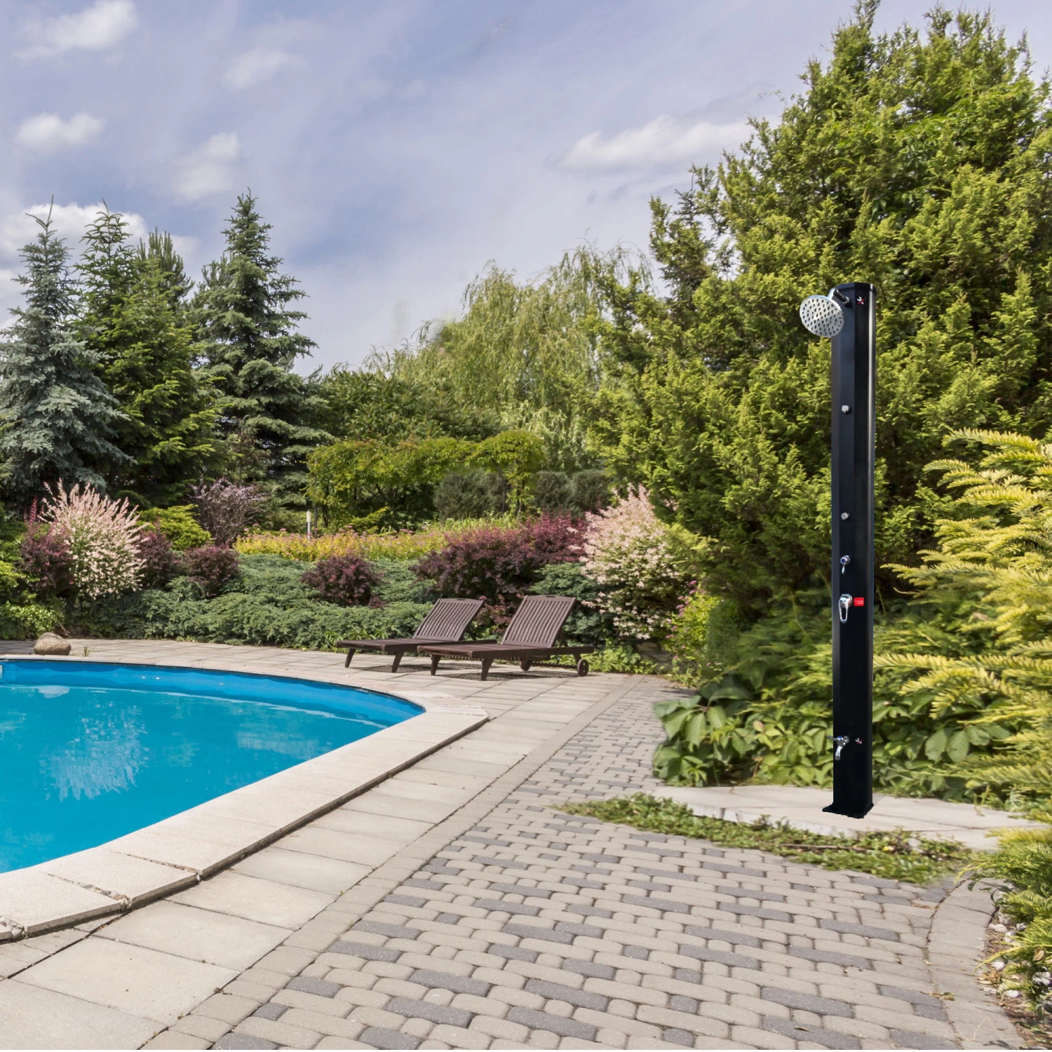 SUMMER FUN Solardusche - Sprühnebel 35 Liter Tank Inkl. 2 Nebeldüsen Inkl. Fußdusche 4 SUMMER FUN Solardusche - Sprühnebel 35 Liter Tank Inkl. 2 Nebeldüsen Inkl. Fußdusche – Bild 2