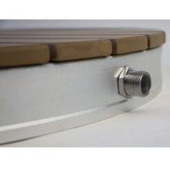 SUMMER FUN Outdoor Gartendusche "Shower UP", Runde Platte Ø 74 Cm, Mit Gartenschlauchanschluß -Meyer Poolwelt 2400059 Gartendusche 04