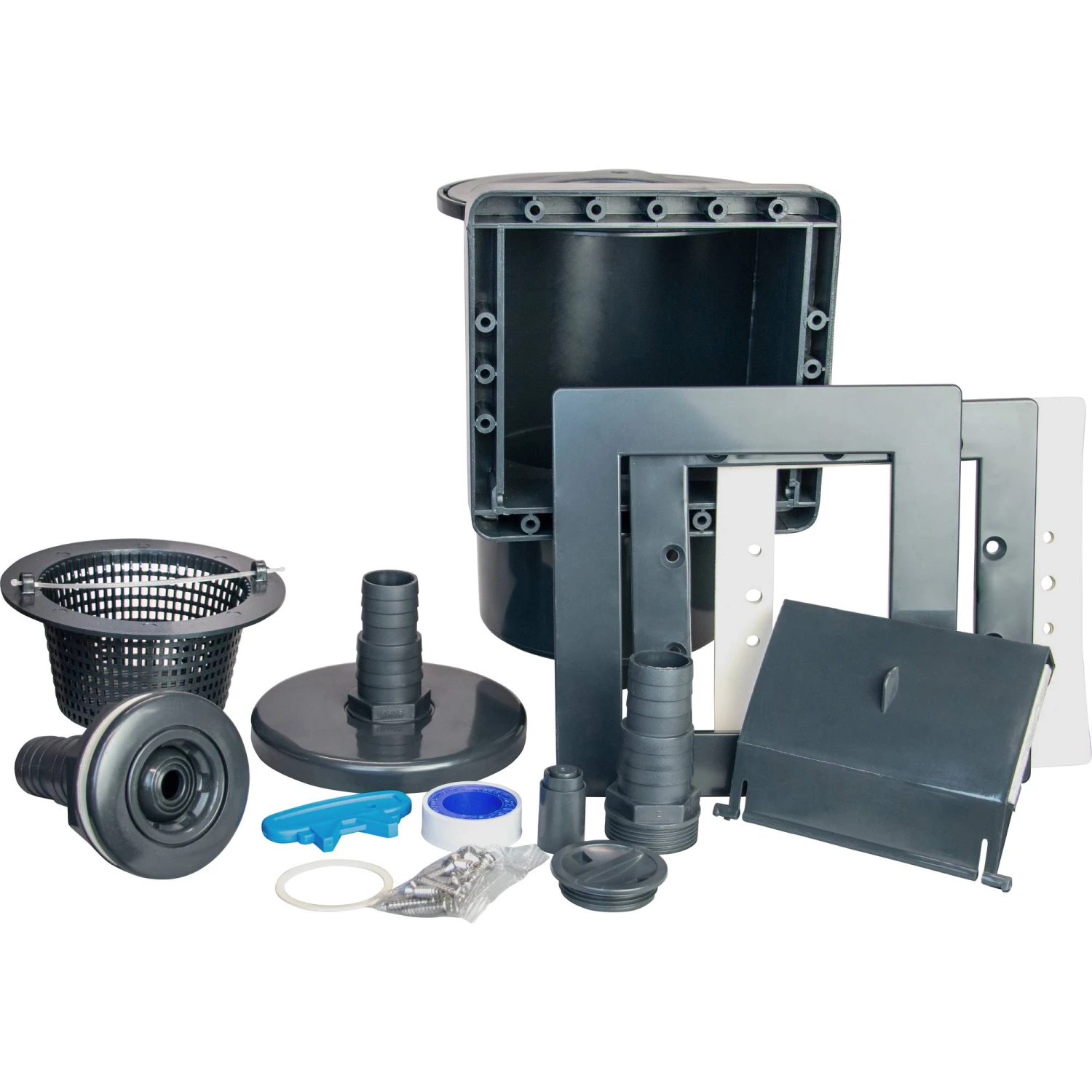 GRE Stahlwandpool Set (5-teilig) Hoch Rund Classic 450 X 120 Cm, Stahl 0,45mm Anthrazit Folie 0,3mm Blau 9 GRE Stahlwandpool Set (5-teilig) Hoch Rund Classic 450 X 120 Cm, Stahl 0,45mm Anthrazit Folie 0,3mm Blau – Bild 7