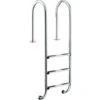 Waterman Poolleiter Edelstahl Für Tiefbecken Mit 100-120 Cm Höhe - Enge Stufen -Meyer Poolwelt 2500810 Tiefbeckenleiter 3Stufen