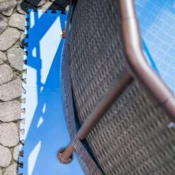 SUMMER FUN Bodenschutzmatten, Blau, 500x500x4mm (8 Stück Im Set = 2qm) -Meyer Poolwelt 2510600 Bodenschutzmatte blau Pool Bodenschutz 03