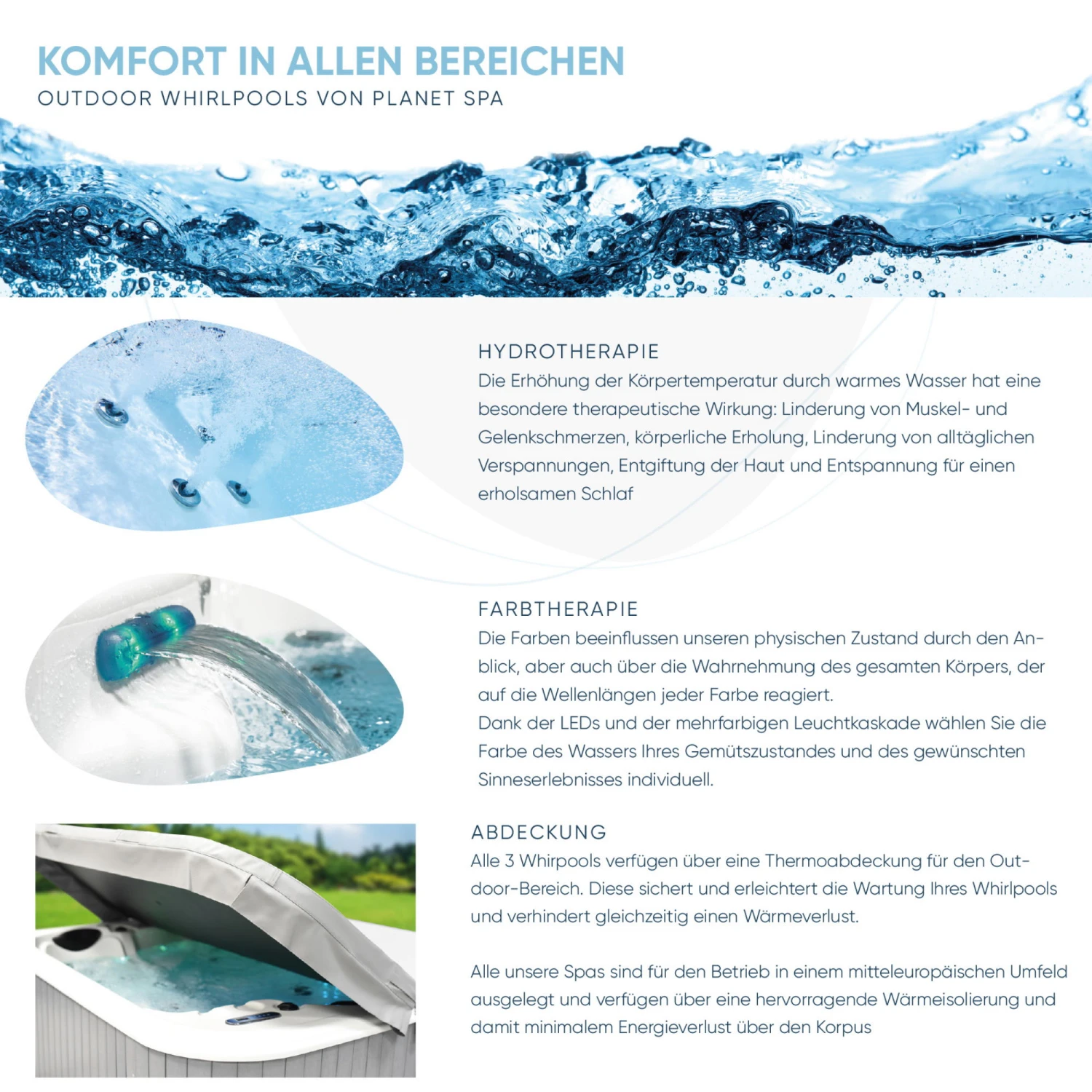 Whirlpool SPA Correll Classic 1100l, 200x200x82cm, 30 Düsen 8 Whirlpool SPA Correll Classic 1100l, 200x200x82cm, 30 Düsen – Bild 6