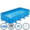 Polygroup Summer Waves Frame Pool Set - Blauer Rechteckiger Pool, 4,88 X 2,44 X 1,07m, Inklusive Zubehör Bodenschutzmatten Blau 4mm -Meyer Poolwelt 30001571 2
