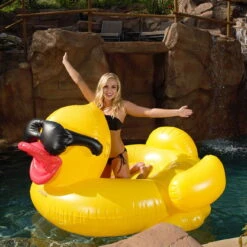 Game Derby Duck XXL Riesen Schwimmente Zum Aufblasen -Meyer Poolwelt 5000 Derby Duck Riesen aufblasbare Schwimmente 03