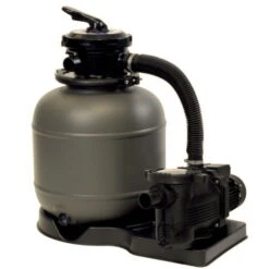 Waterman Stahlwandpool Set (9-teil) Halbhoch Achtform Cannes 625x360x150cm, Stahl 0,8mm Weiß Folie 0,6mm Bl. -Meyer Poolwelt 502010491 20xx2 Sandfilteranlage SF142 1