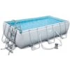​Bestway Power Steel Frame Pool, Komplettset, Eckig, 404 X 201 X 100 Cm (56441GS) -Meyer Poolwelt 56441GS Bestway framepool 404x201x100 01