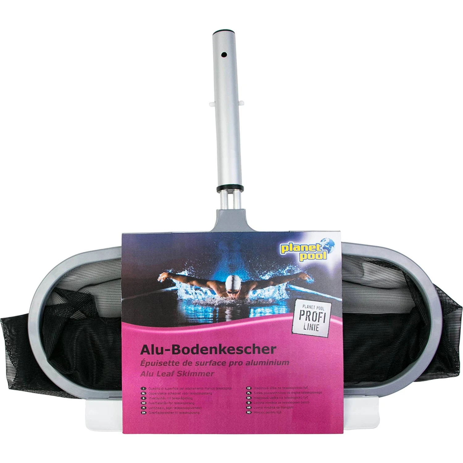 Profi Bodenkescher Silber/schwarz 3 Profi Bodenkescher Silber/schwarz