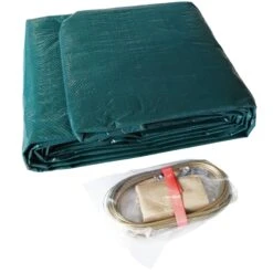 SUMMER FUN Abdeckplane Für 300cm Rund Pools Und Schwimmbecken - 94 G/m² Stark Winterschutz Und Ganzjahresabdeckung -Meyer Poolwelt Abdeckplane Folie Spannschloss Detail 9