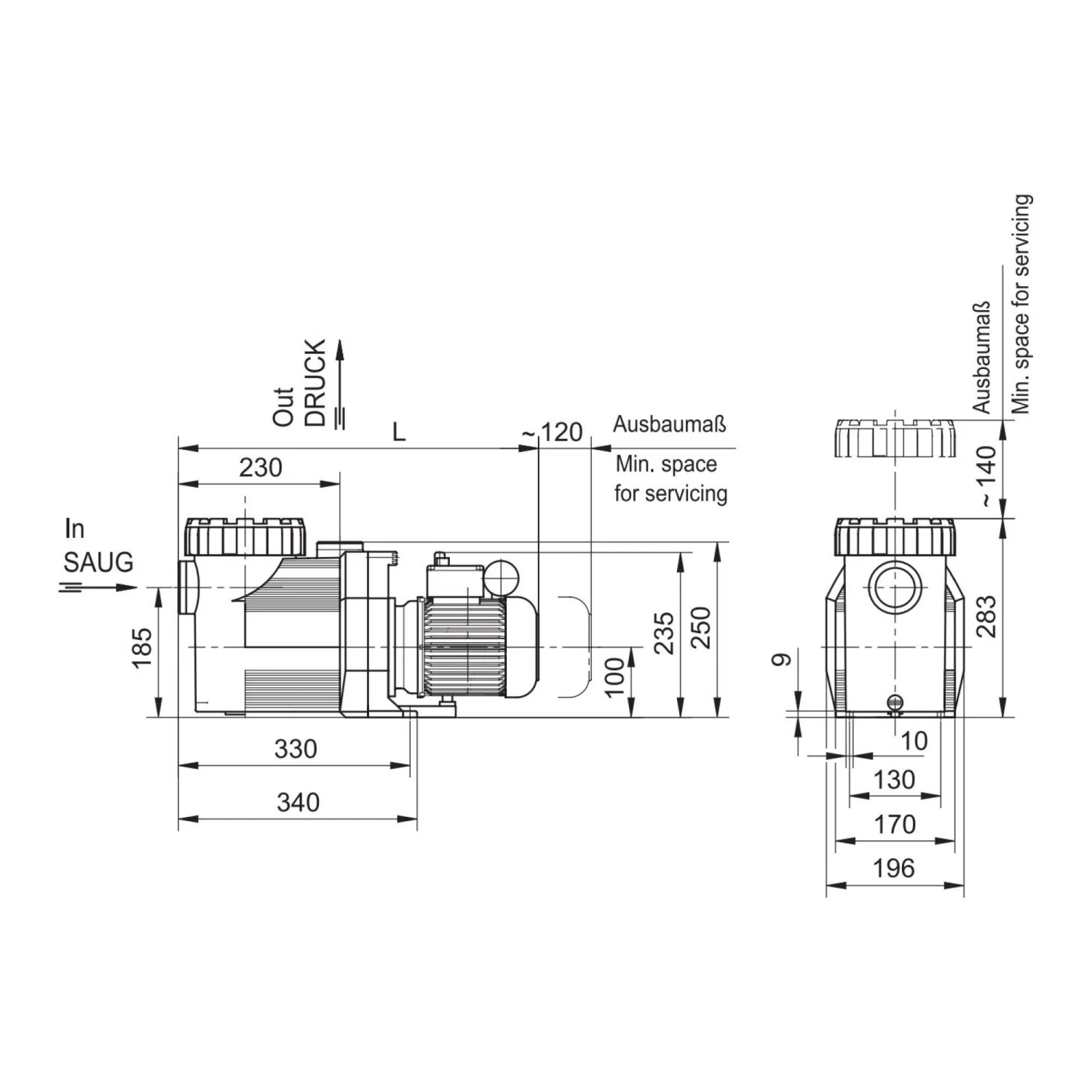 Speck Filterpumpe Badu 90/13, 13 M³/h, 400/230 V 4 Speck Filterpumpe Badu 90/13, 13 M³/h, 400/230 V – Bild 2