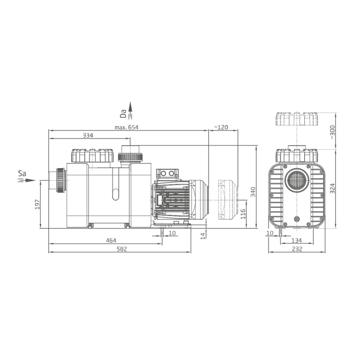 Speck Filterpumpe BADU Delta 9 W, 230 V 4 Speck Filterpumpe BADU Delta 9 W, 230 V – Bild 2
