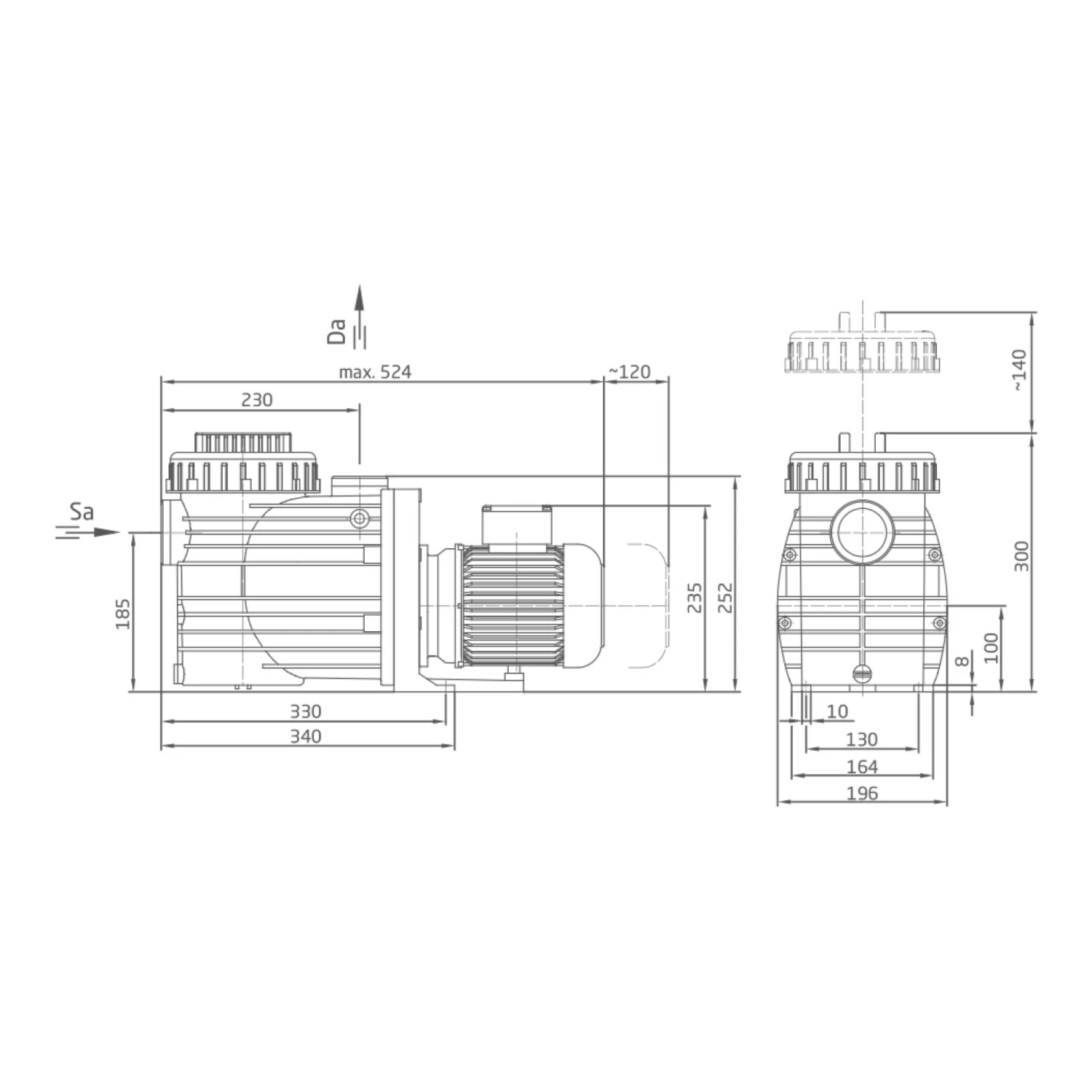 Speck Filterpumpe BADU Magna 12 W, 12 M³/h, 230 V 4 Speck Filterpumpe BADU Magna 12 W, 12 M³/h, 230 V – Bild 2