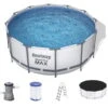 Bestway Steel Pro MAX Frame Pool Komplettset 366 X 122 Cm (56420GS) -Meyer Poolwelt Bestway Steel Pro 56420 Frame Pool Set 01 neu