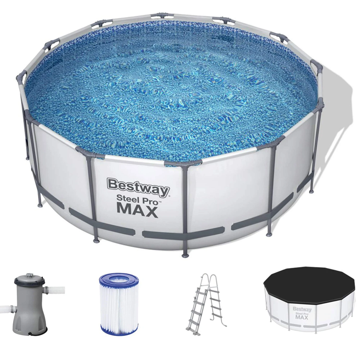 Bestway Steel Pro MAX Frame Pool Komplettset 366 X 122 Cm (56420GS) 3 Bestway Steel Pro MAX Frame Pool Komplettset 366 X 122 Cm (56420GS)