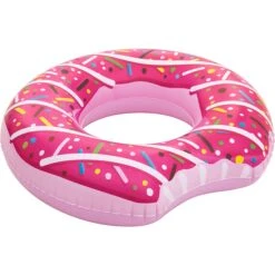 Bestway Donut Ring Ø 107 Cm Zum Aufblasen -Meyer Poolwelt Bestway aufblasbarer Donut pink seite