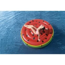 Bestway Watermelon Island Badeinsel Ø 188 Cm -Meyer Poolwelt Bestway schwimmende Melone zum aufblasen mit frau