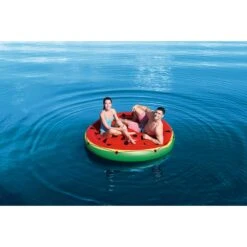 Bestway Watermelon Island Badeinsel Ø 188 Cm -Meyer Poolwelt Bestway schwimmende Melone zum aufblasen mit paar