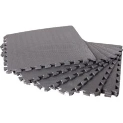 SUMMER FUN Bodenschutzmatten, Grau, 500x500x8mm (8 Stück Im Set = 2qm) -Meyer Poolwelt Bodenschutzmatte grau gruppe freisteller heissner