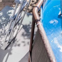 SUMMER FUN Bodenschutzmatten, Grau, 500x500x8mm (8 Stück Im Set = 2qm) -Meyer Poolwelt Bodenschutzmatte grau stibi anwendung2 1