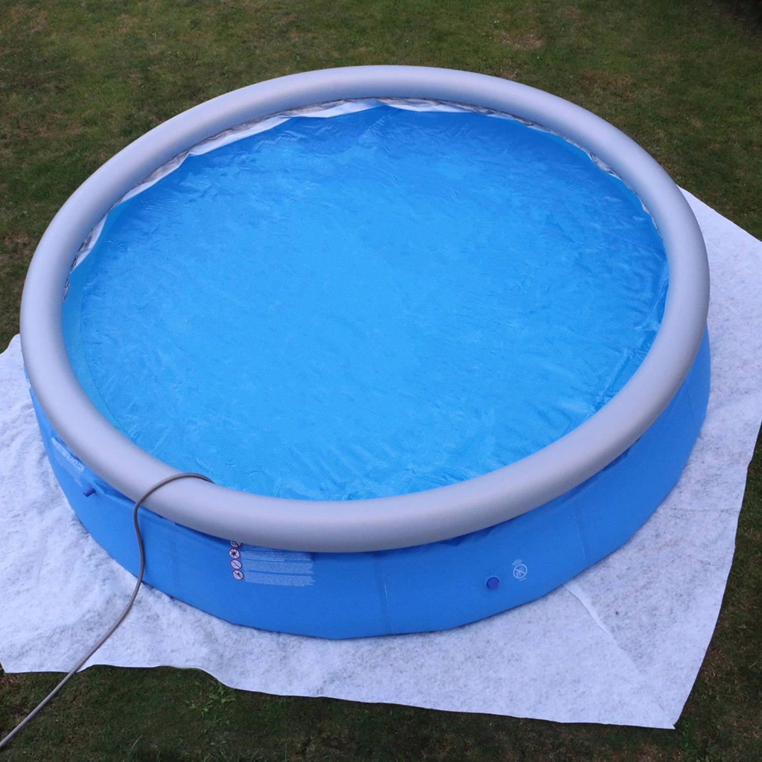 SUMMER FUN Quick Up Pool Set 244 X 66 Cm Inkl. Filter, Bodenschutz Und Thermoabdeckung 4 SUMMER FUN Quick Up Pool Set 244 X 66 Cm Inkl. Filter, Bodenschutz Und Thermoabdeckung – Bild 2