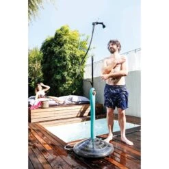 Dusche Sunny Style Premium 8l, Aquamarin -Meyer Poolwelt Dusche Sunny Premium Seite n