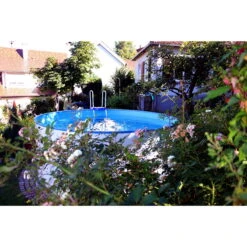 Neue Produkte -Meyer Poolwelt Exklusiv Stahlwandpool 320x120 im Garten 2