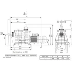 Filterpumpe Aqua Plus 11 10 Filterpumpe Aqua Plus 11 -Meyer Poolwelt Filterpumpe Aqua Plus 04 2