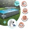 Polygroup Summer Waves Elite Rechteck Frame Pool Set Rattan Anthrazit 549 X 274 X 132 Cm (3000151) -Meyer Poolwelt Framepool 300015PG 06 k