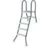 SUMMER FUN Poolleiter Edelstahl Für Halbhochbecken Mit 120 Cm Höhe -Meyer Poolwelt Halhochbeckenleiter 4 1 Stufig Edelstahl fuer Pool 4