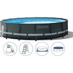 Meyer Poolwelt 14 Intex Ultra XTR Frame Pool Set Rund 488 X 122 M (26326GN)