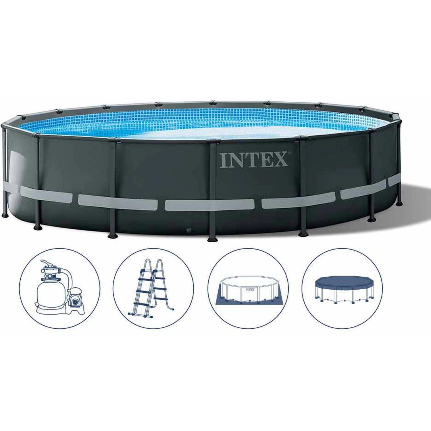 Intex Ultra XTR Frame Pool Komlpettset 488 X 122 Cm (26326GN) 3 Intex Ultra XTR Frame Pool Komlpettset 488 X 122 Cm (26326GN)