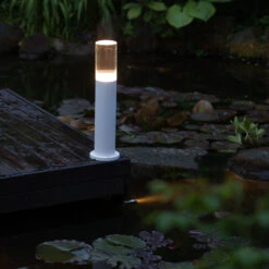 Heissner L477-00 Teichufer Und Poolrand Lampe 3 Watt Weiß -Meyer Poolwelt L473 00 L477 00 Gartenlampe 04