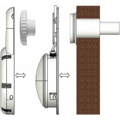 Waterman LED Beleuchtungsset Für Aufstellbecken RGB, Inkl. Fernbedienung -Meyer Poolwelt LED Beleuchtungsset fuer Einlaufduese Einbauschema