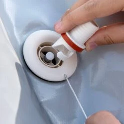 Waterman Luftkissen Poolabdeckung Aufblasbare Abdeckplane Rund Ø 3,5 M Grau/innen Beige Mit Ösen Und Kordelzug -Meyer Poolwelt Luftkissen Abdeckplane 03 2