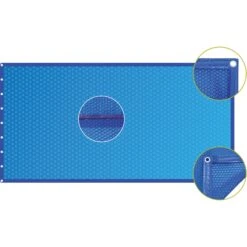 Luftpolster-Abdeckplane Styroporbecken 700 X 350 Cm Blau, 400 µm -Meyer Poolwelt Luftpolsterabdeckung 477021