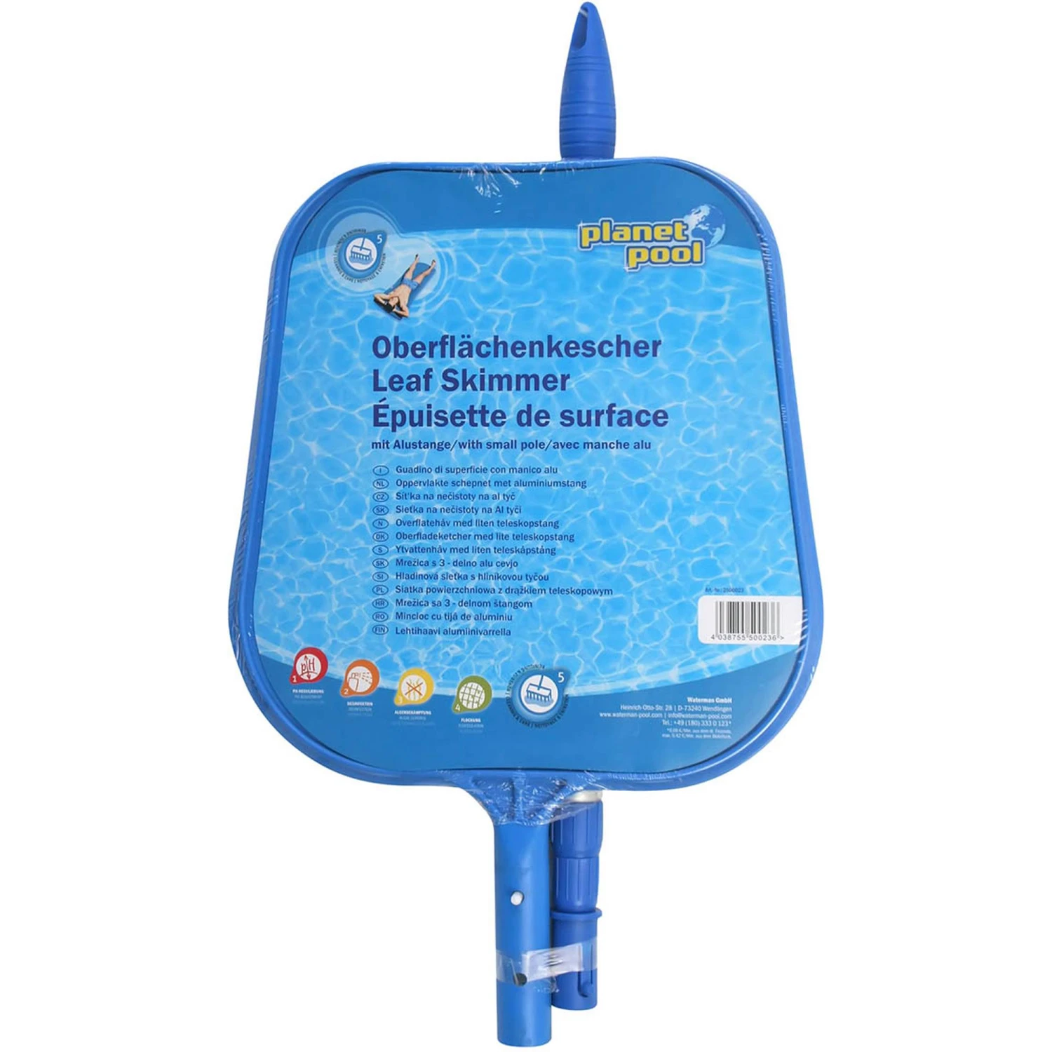 Oberflächenkescher Mit Alu-Teleskopstange (3-teilig) 1,20 M 3 Oberflächenkescher Mit Alu-Teleskopstange (3-teilig) 1,20 M