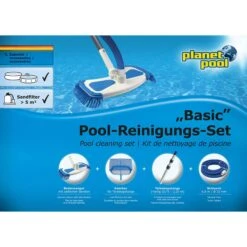 PLANET POOL Pool-Reinigungsset Groß -Meyer Poolwelt Planet Pool Reinigungs Set Basic Verpackung