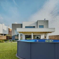 GRE Stahlwandpool Set (5-teilig) Hoch Rund Classic 450 X 120 Cm, Stahl 0,45mm Anthrazit Folie 0,3mm Blau 12 GRE Stahlwandpool Set (5-teilig) Hoch Rund Classic 450 X 120 Cm, Stahl 0,45mm Anthrazit Folie 0,3mm Blau -Meyer Poolwelt Planet Pool Stahlwandpool Classic anthrazit blau MS 07