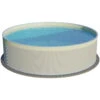 Waterman Stahlwandpool Rund 450x120 Cm, Stahl 0,4 Mm Weiß, Folie 0,3 Mm Sand, Overlap -Meyer Poolwelt Planet Pool Stahlwandpool weiss sand weiss overlap OS 01