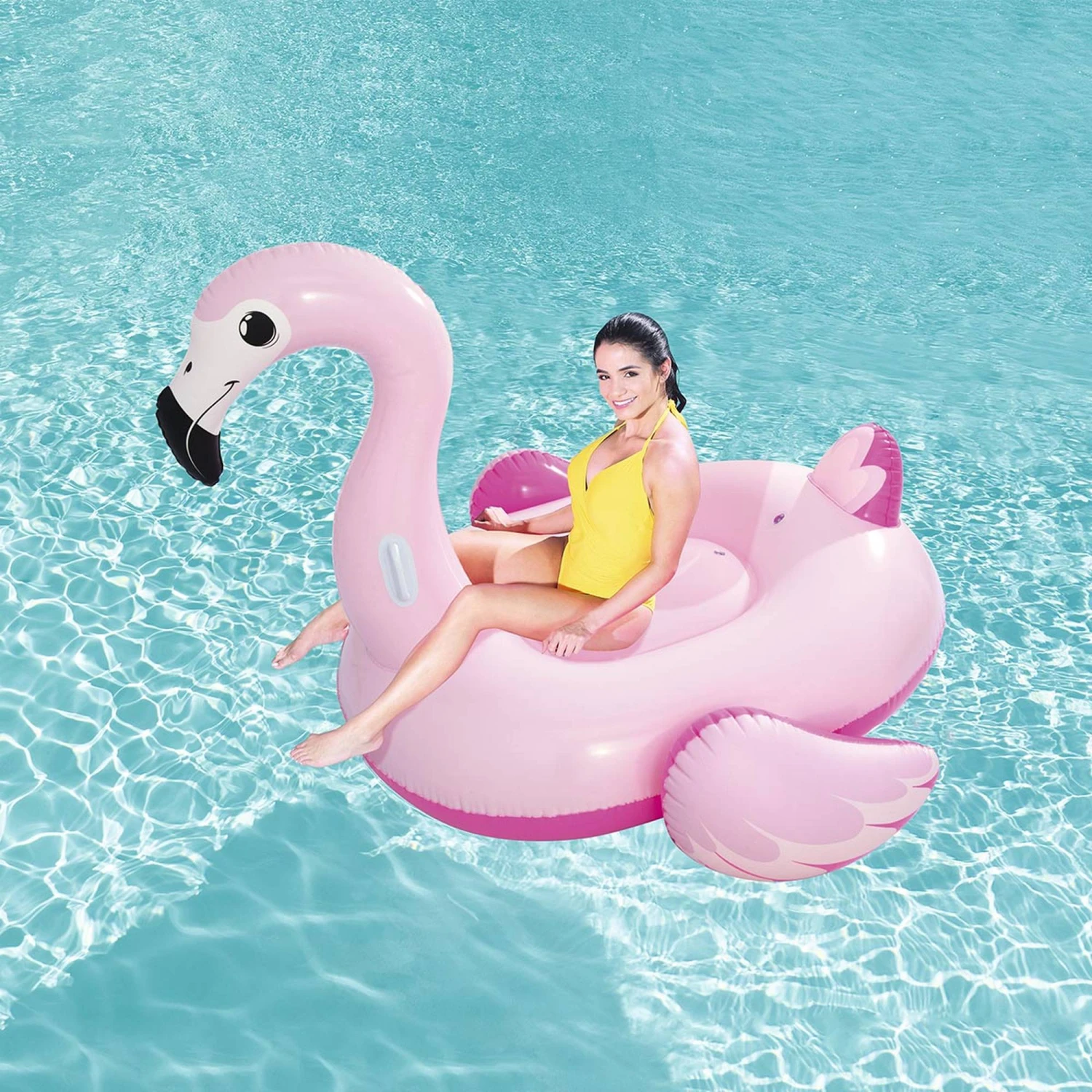 Bestway Riesen Flamingo Schwimmtier 191x178 Cm Zum Aufblasen 4 Bestway Riesen Flamingo Schwimmtier 191x178 Cm Zum Aufblasen – Bild 2