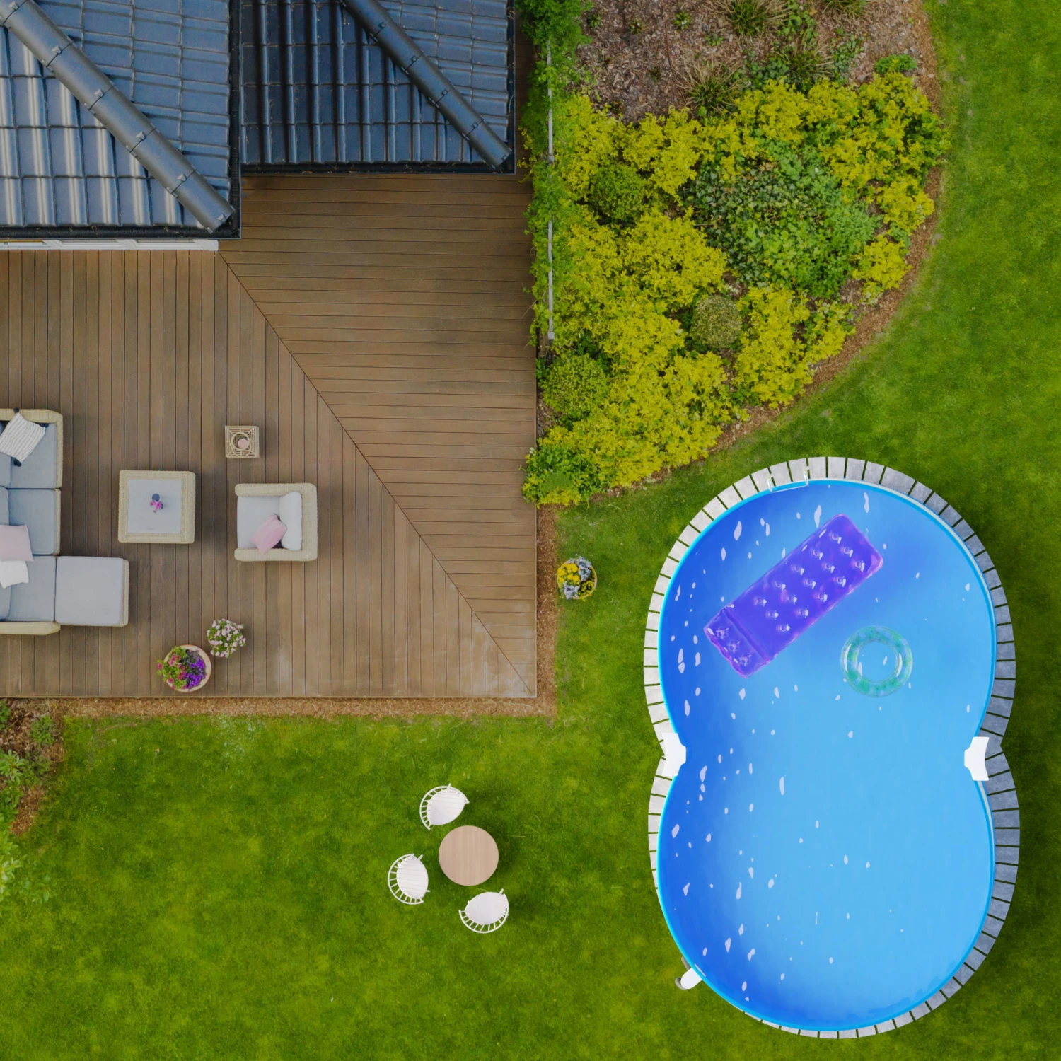 Waterman Stahlwandpool Achtform 525x320x120cm, OHNE Stahlträger, Stahl Weiß, + Folie Blau, Einhängebiese 8 Waterman Stahlwandpool Achtform 525x320x120cm, OHNE Stahlträger, Stahl Weiß, + Folie Blau, Einhängebiese – Bild 6