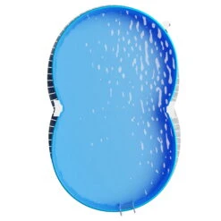 Waterman Stahlwandpool Achtform 650x420x120cm, OHNE Stützen, Stahl Weiß + Folie Blau 0,4mm -Meyer Poolwelt S81009MSVS S81010MSVS S8140MSVS Stahlwandbecken Achtform Weiss Blau 09 3