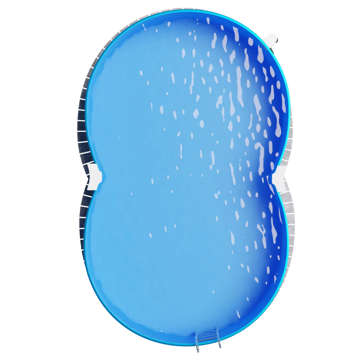 Waterman Stahlwandpool Achtform 525x320x120cm, OHNE Stahlträger, Stahl Weiß, + Folie Blau, Einhängebiese 11 Waterman Stahlwandpool Achtform 525x320x120cm, OHNE Stahlträger, Stahl Weiß, + Folie Blau, Einhängebiese – Bild 9