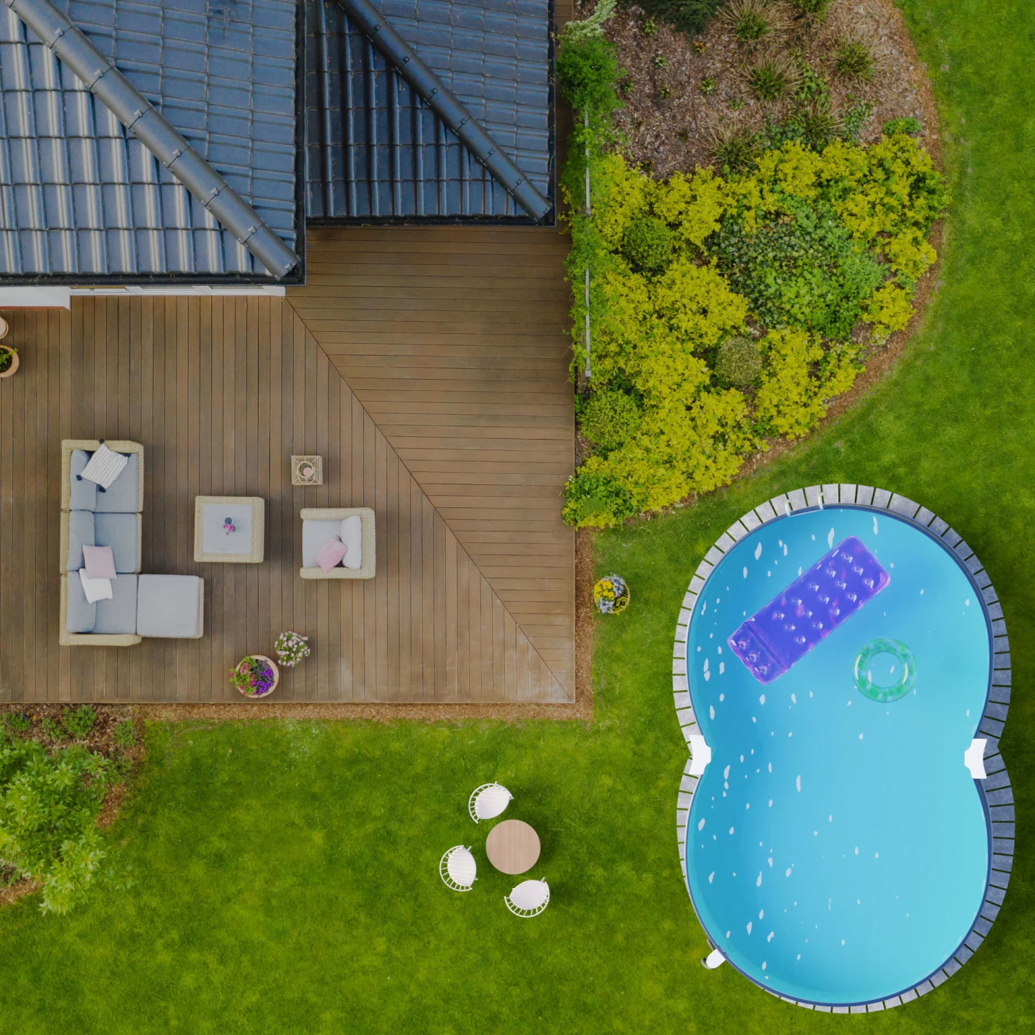 Stahlwandpool Achtform 470x300x120 Cm, Stahl 0,4 Mm Anthrazit, Folie 0,4 Mm Sand, Einhängebiese 3 Stahlwandpool Achtform 470x300x120 Cm, Stahl 0,4 Mm Anthrazit, Folie 0,4 Mm Sand, Einhängebiese – Bild 2