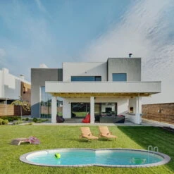 Stahlwandpool Achtform 470x300x120 Cm, Stahl 0,4 Mm Anthrazit, Folie 0,4 Mm Sand, Einhängebiese 15 Stahlwandpool Achtform 470x300x120 Cm, Stahl 0,4 Mm Anthrazit, Folie 0,4 Mm Sand, Einhängebiese -Meyer Poolwelt S81081MSVS S81083MSVS Stahlwandbecken Achtform Athrazit Sand 03 n 2