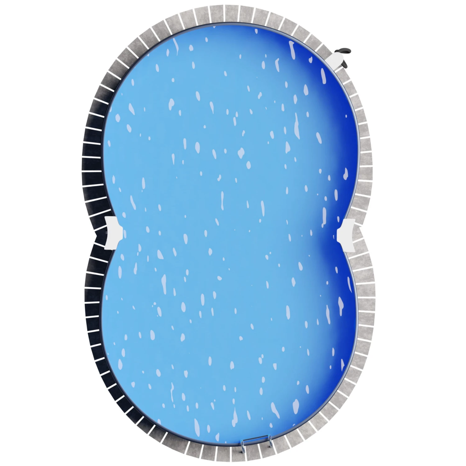 Stahlwandpool Achtform 470x300x120 Cm, Stahl 0,4 Mm Anthrazit, Folie 0,4 Mm Sand, Einhängebiese 10 Stahlwandpool Achtform 470x300x120 Cm, Stahl 0,4 Mm Anthrazit, Folie 0,4 Mm Sand, Einhängebiese – Bild 9
