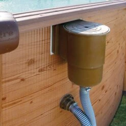 Waterman Einbauskimmer Standard Braun Inklusive Einlaufdüse -Meyer Poolwelt Skimmer Holzimitat eingebaut