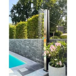 Waterman Solardusche Edelstahl Inox 60 L Gartendusche -Meyer Poolwelt inox lifestyle 1