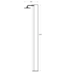 Waterman Solardusche Edelstahl Inox 60 L Gartendusche -Meyer Poolwelt solardusche inox 30 liter abmessung 1